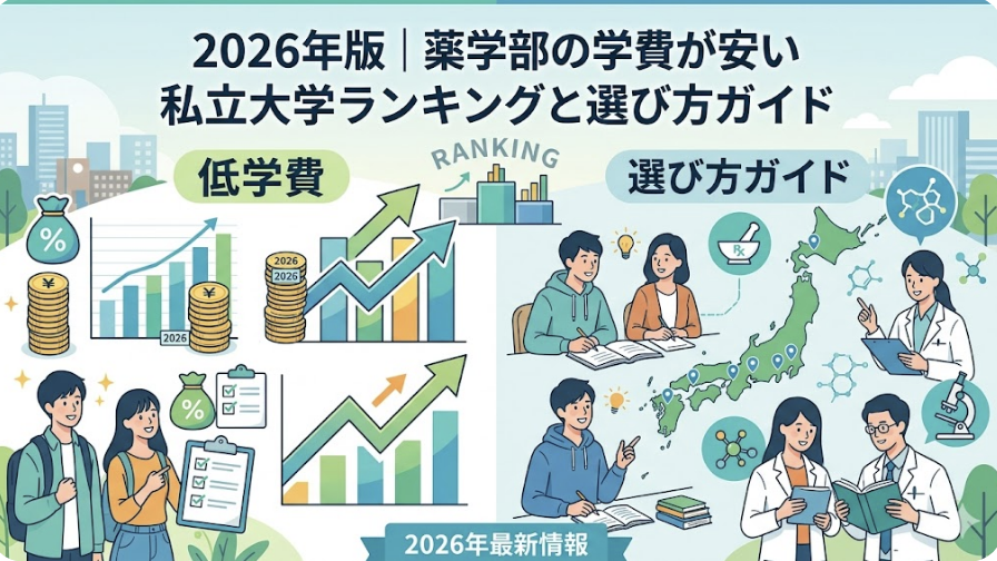 2026年版｜薬学部の学費が安い私立大学ランキングと選び方ガイド