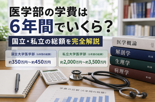 医学部の学費は6年間でいくら？国立・私立の総額を完全解説