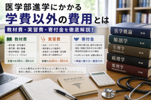 医学部進学にかかる学費以外の費用（教材費・実習費・寄付金）とは何か？詳しい内訳と節約ポイントを解説